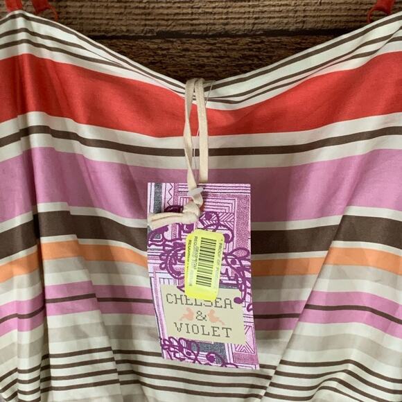Chelsea & Violet Modern Millie Striped Sleeveless Dress Size Small NWT - Picture 5 of 11